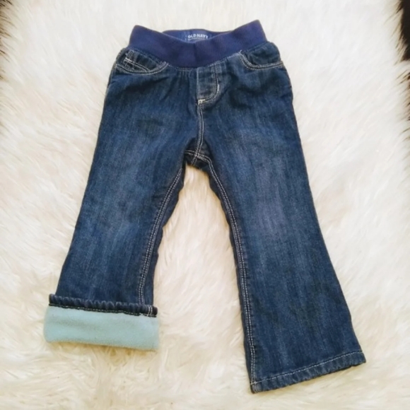 fleece lined bootcut jeans